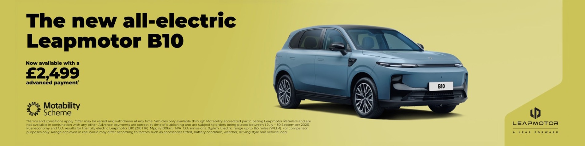 Leapmotor B10 Motability Q3 Banner